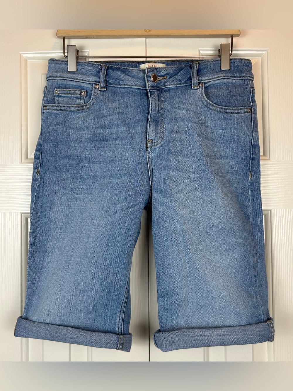 F&F Blue Denim Bermuda Jean Shorts